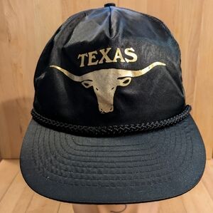 Nissin Texas Black and Gold Cap Vintage
